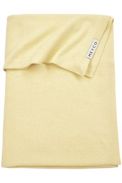 Meyco Crib Bed Blanket Knit Basic - Soft Yellow - 75x100cm - Mari Kali Stores Cyprus Meyco Crib Bed Blanket Knit Basic - Soft Yellow - 75x100cm - Mari Kali Stores Cyprus