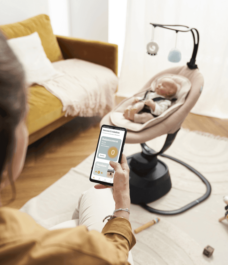 Babymoov Swoon Evolution Connect Smart Baby Swing - Mari Kali Stores Cyprus Babymoov Swoon Evolution Connect Smart Baby Swing - Mari Kali Stores Cyprus
