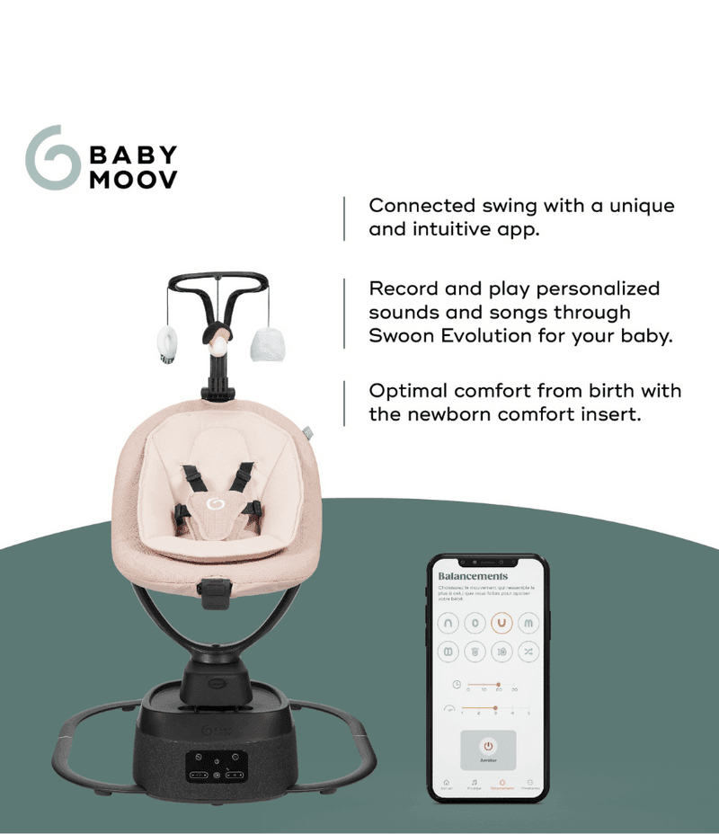 Babymoov Swoon Evolution Connect Smart Baby Swing - Mari Kali Stores Cyprus Babymoov Swoon Evolution Connect Smart Baby Swing - Mari Kali Stores Cyprus