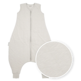 Meyco Sleeping bag jumper lined interlock jersey Slub Greige 104 cm