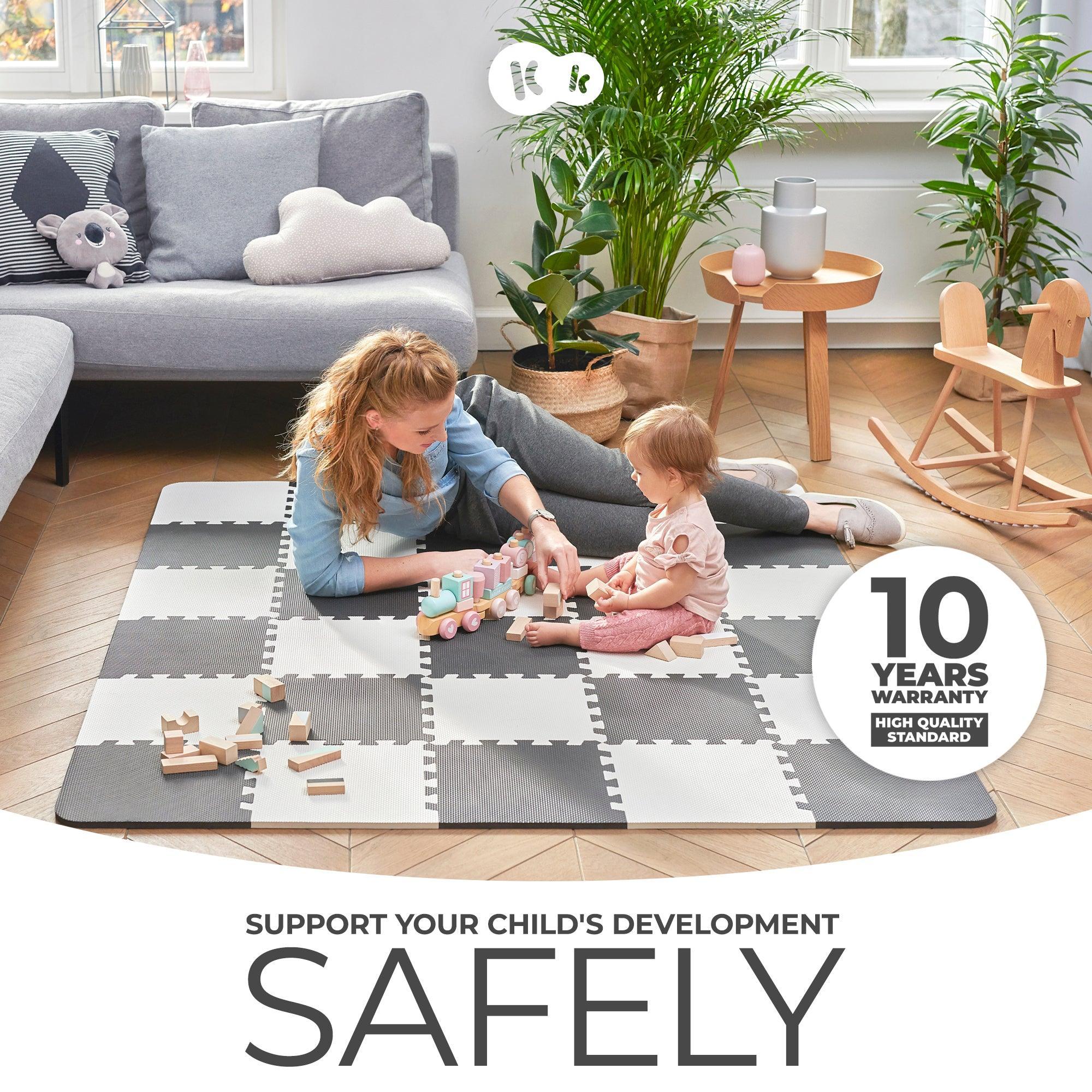 Kinderkraft Luno Play Foam Floor Puzzle Set Black & White - Mari Kali Stores Cyprus Kinderkraft Luno Play Foam Floor Puzzle Set Black & White - Mari Kali Stores Cyprus