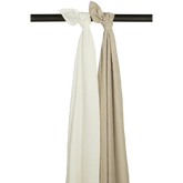 Meyco Muslin Cloths Pre-washed Muslin 2 Pack 120x120cm Offwhite/Sand