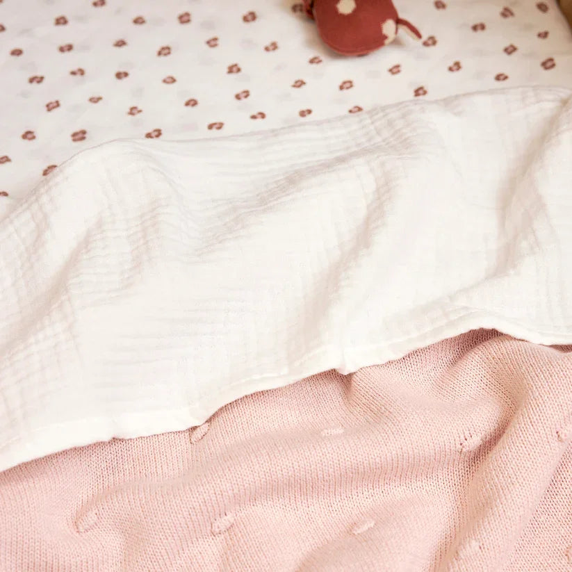 Meyco Bed Sheet Pre-washed Muslin 100x150cm Offwhite Meyco Bed Sheet Pre-washed Muslin 100x150cm Offwhite