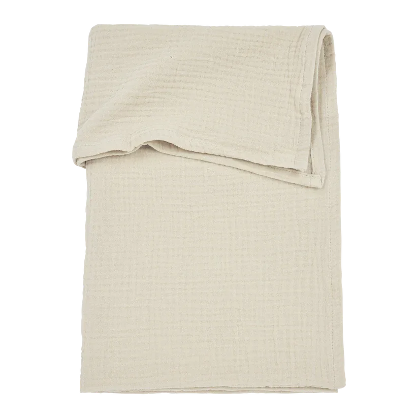 Meyco Bed Sheet Pre-washed Muslin Soft Sand 100x150cm Meyco Bed Sheet Pre-washed Muslin Soft Sand 100x150cm