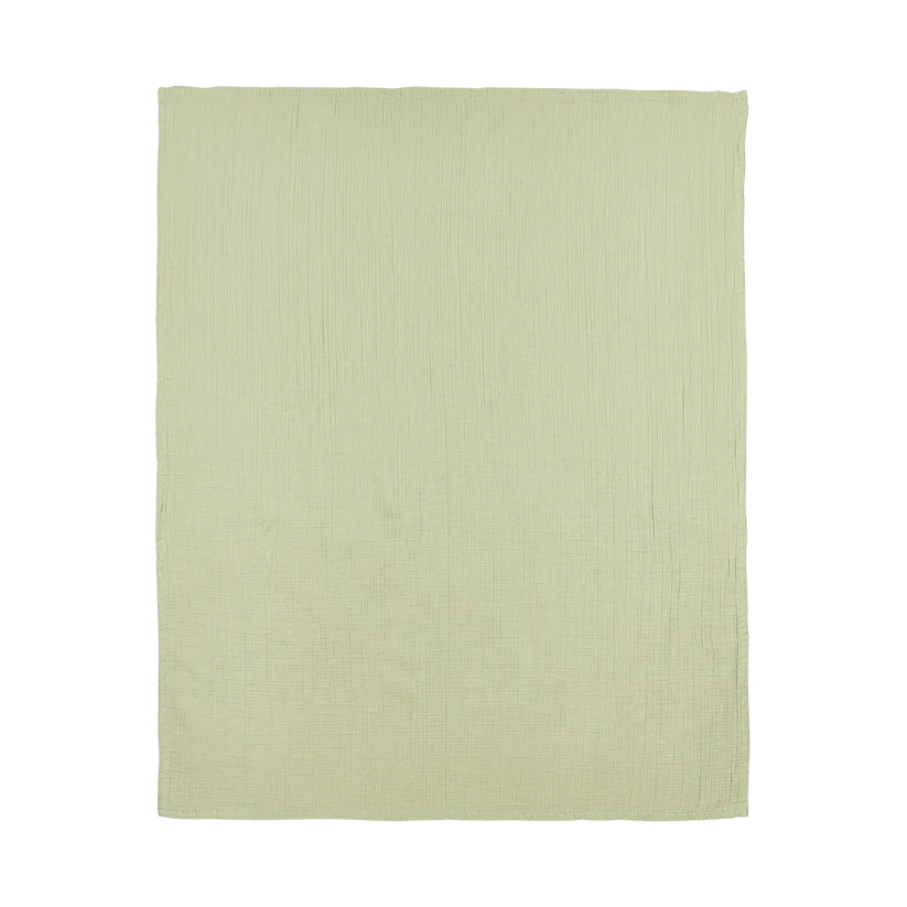 Meyco Bed Sheet Pre-washed Muslin Soft Olive Meyco Bed Sheet Pre-washed Muslin Soft Olive