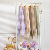 Meyco Sleeping Bag Jumper Pre-washed Muslin Soft Lavender 0.5 tog 92cm