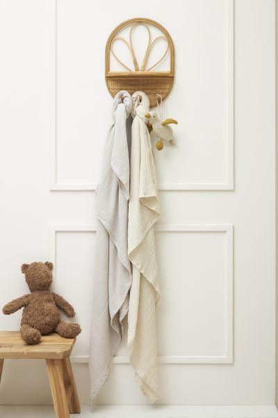 Meyco Swaddle 2-pack Pre-washed Muslin Uni - Soft Sand/greige - 120x120cm - Mari Kali Stores Cyprus