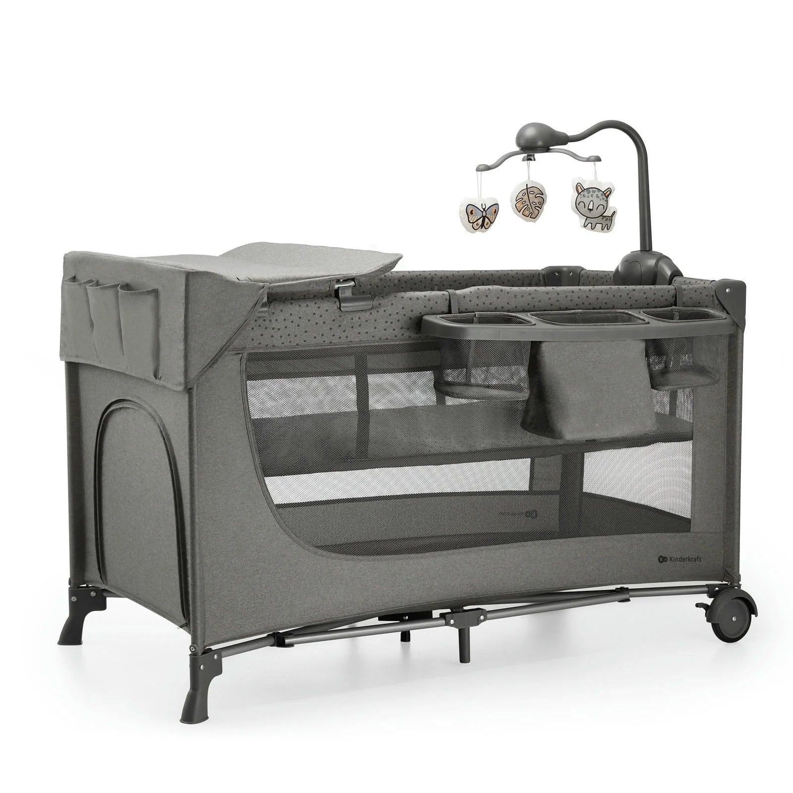 Klnderkraft travel cot Joy2 with accesories Dark Grey - Mari Kali Stores Cyprus Klnderkraft travel cot Joy2 with accesories Dark Grey - Mari Kali Stores Cyprus