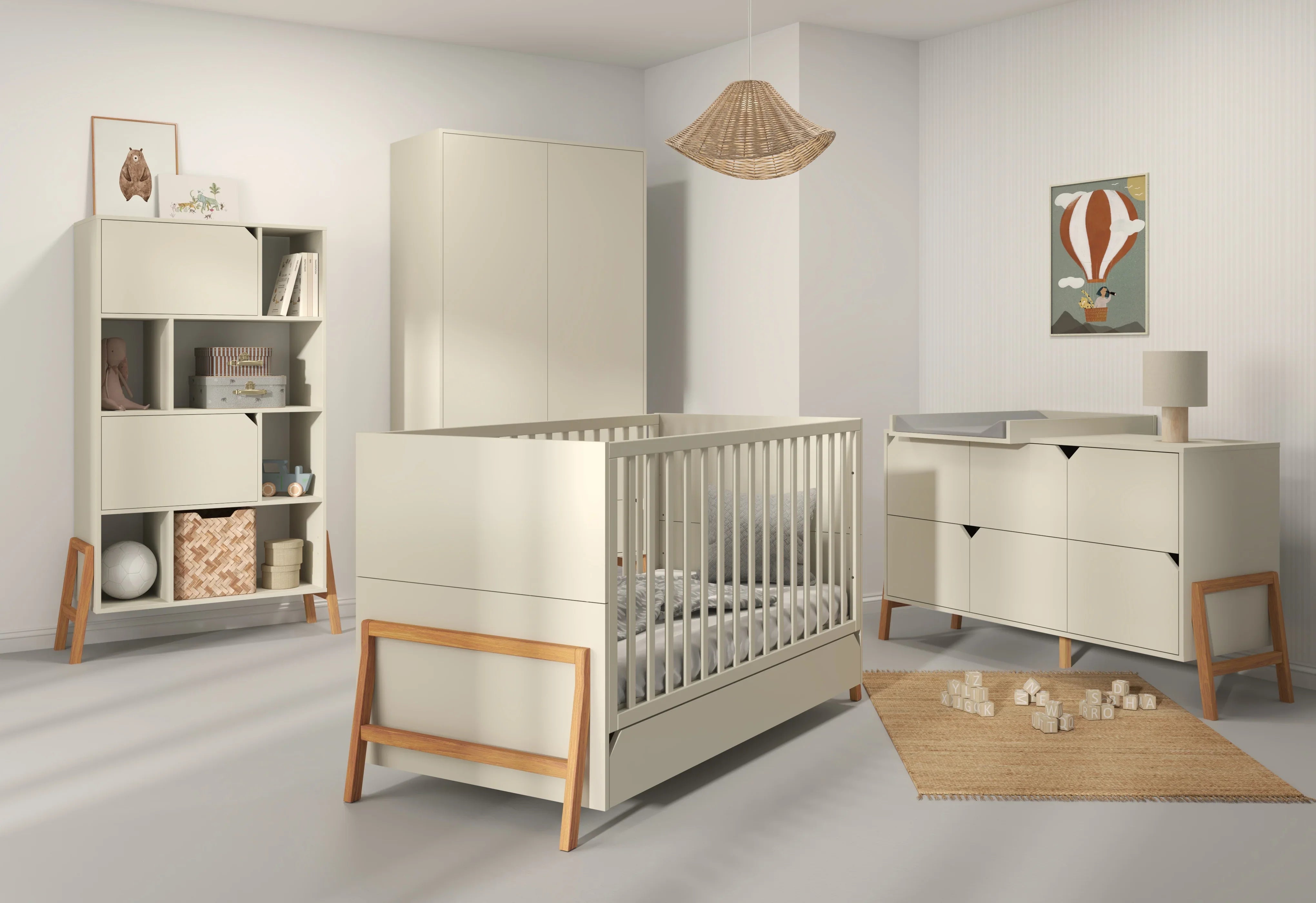 Bellamy Lotta latte bookcase Bellamy Lotta latte bookcase