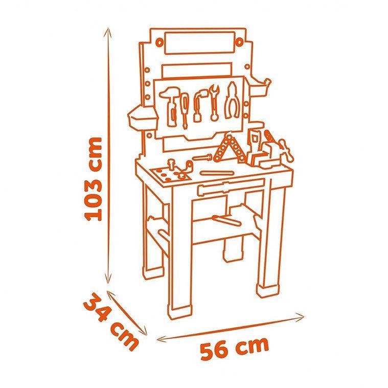 Smoby Black & Decker Bricolo One Workbench - Mari Kali Stores Cyprus Smoby Black & Decker Bricolo One Workbench - Mari Kali Stores Cyprus