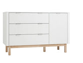 Pinio Dresser and Door Chest White