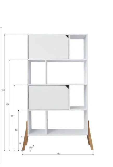 Bellamy Lotta latte bookcase Bellamy Lotta latte bookcase