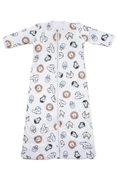 Baby Sleeping Bag, Detachable Sleeve Lined Animals 60cm - Mari Kali Stores Cyprus