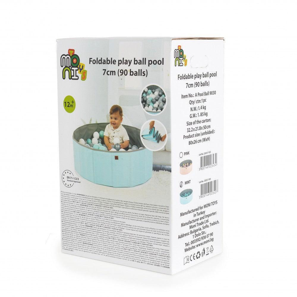Cangaroo Foldable play ball pool 7 cm (90 balls) mint - Mari Kali Stores Cyprus Cangaroo Foldable play ball pool 7 cm (90 balls) mint - Mari Kali Stores Cyprus