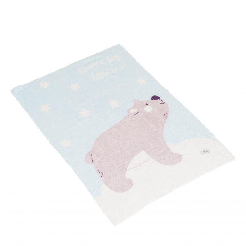 Cangaroo Baby blanket 75x100 cm Dreamy bear - Mari Kali Stores Cyprus Cangaroo Baby blanket 75x100 cm Dreamy bear - Mari Kali Stores Cyprus