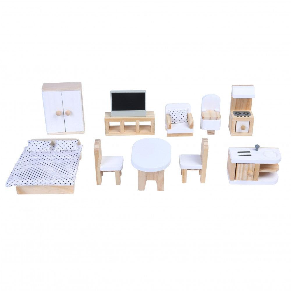 Cangaroo Sarah Doll House(11 Furniture + 4pcs Soft Accessories) - Mari Kali Stores Cyprus Cangaroo Sarah Doll House(11 Furniture + 4pcs Soft Accessories) - Mari Kali Stores Cyprus