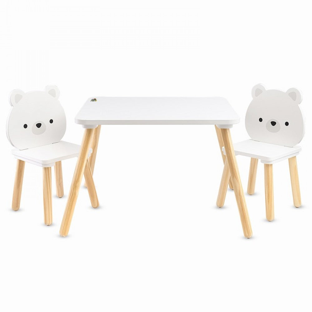 Cangaroo One table with 2 chairs White Bears Cangaroo One table with 2 chairs White Bears