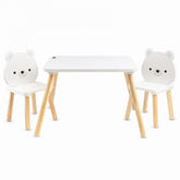 Cangaroo One table with 2 chairs White Bears