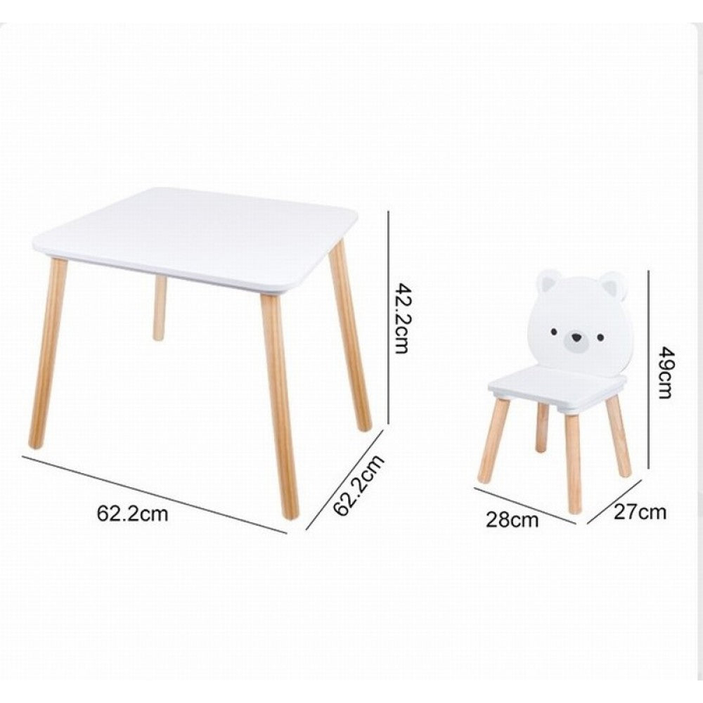 Cangaroo One table with 2 chairs White Bears Cangaroo One table with 2 chairs White Bears