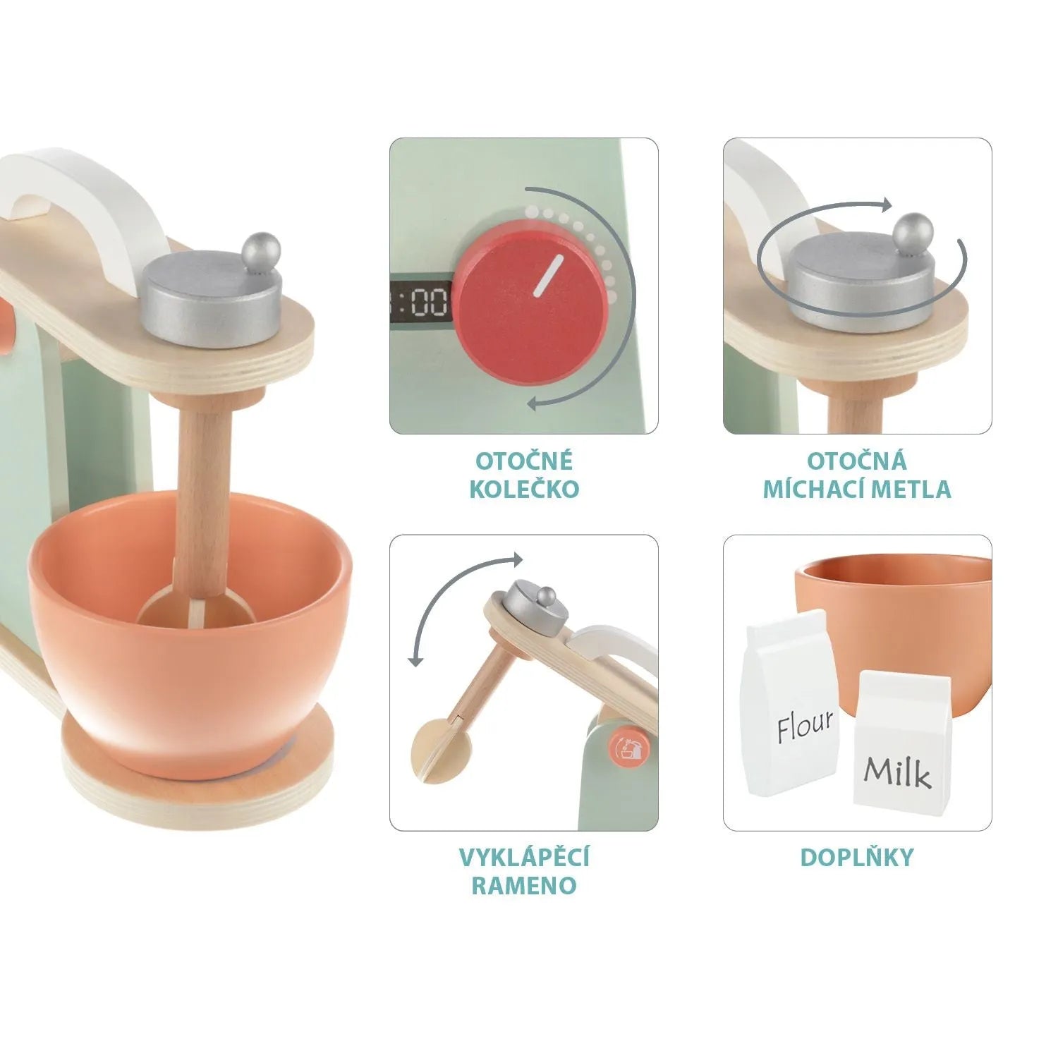 Zopa Wooden mixer set Zopa Wooden mixer set