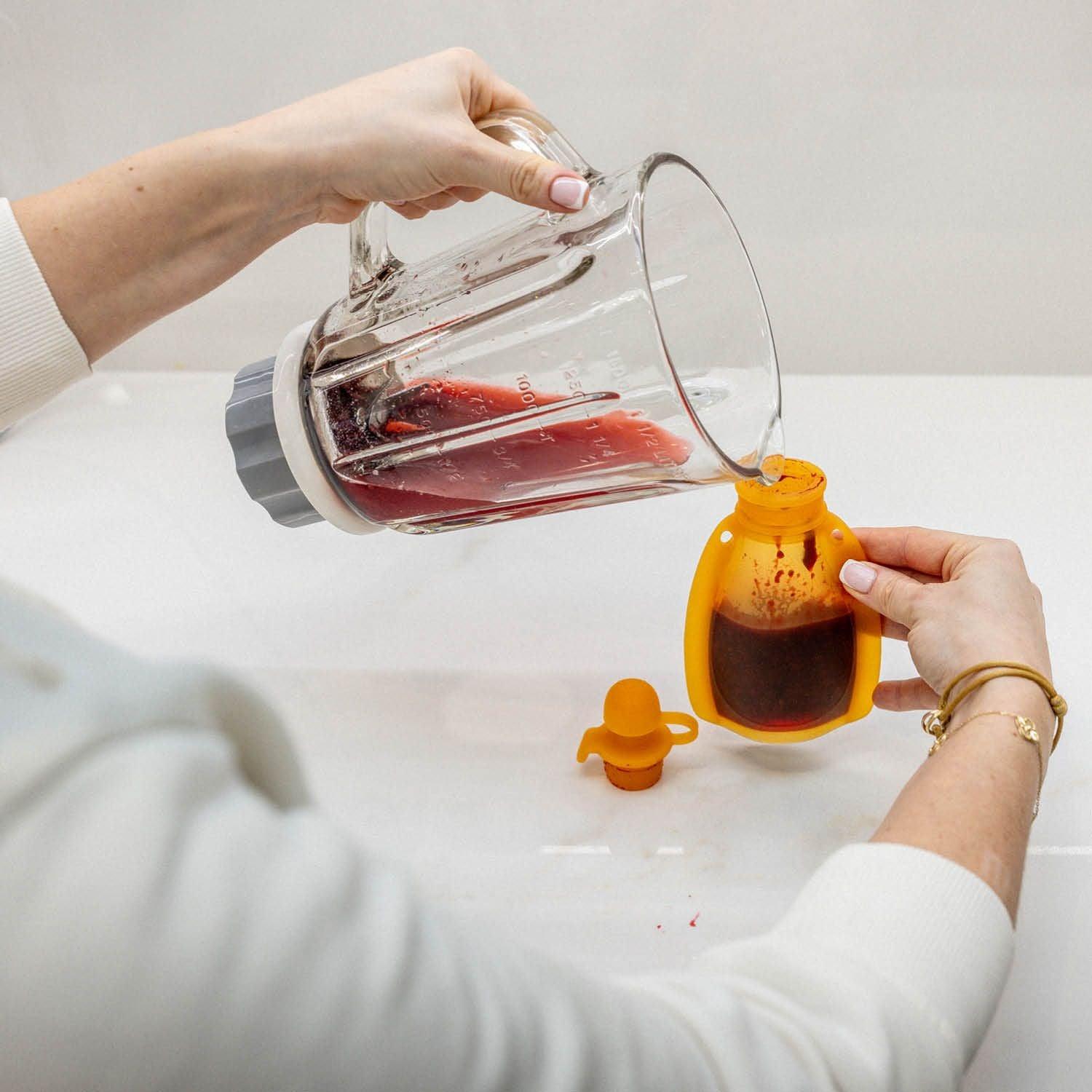 Zopa Silicone refillable baby food pouch - Mari Kali Stores Cyprus Zopa Silicone refillable baby food pouch - Mari Kali Stores Cyprus