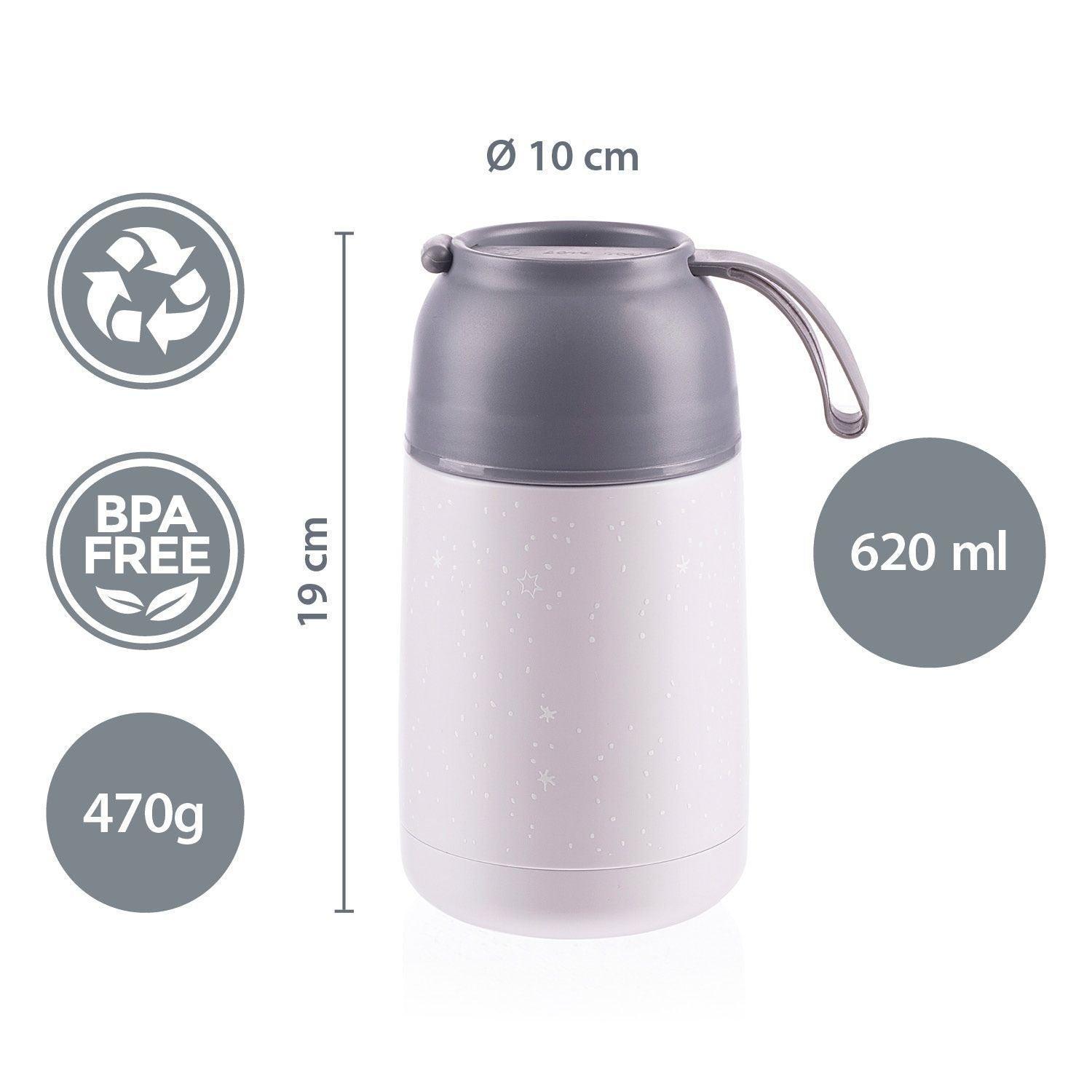 Zopa - Thermo bottle for food with silicone holder 620 ml - Mari Kali Stores Cyprus Zopa - Thermo bottle for food with silicone holder 620 ml - Mari Kali Stores Cyprus