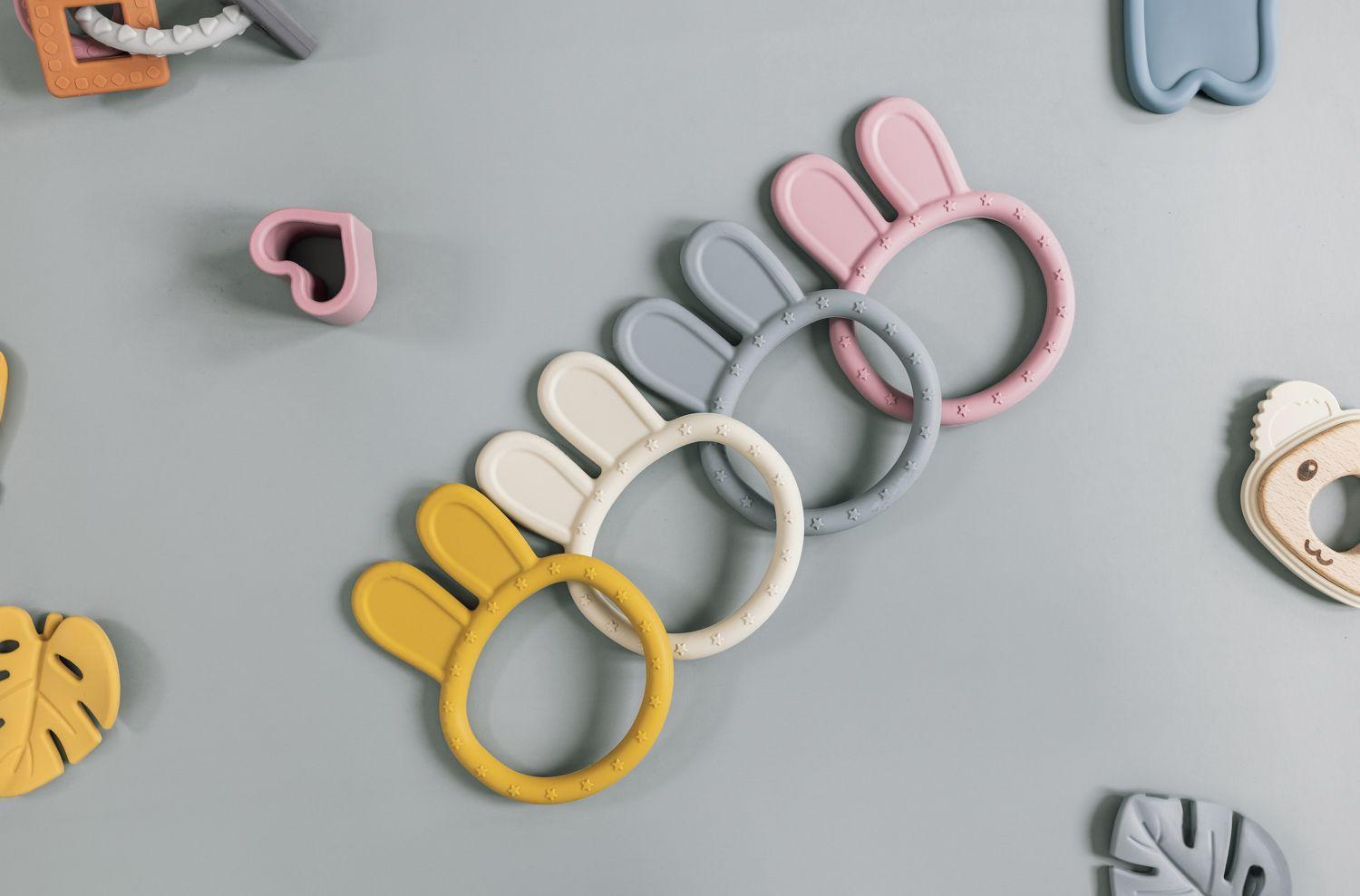 Silicone Baby Teether Rabbit - Mari Kali Stores Cyprus Silicone Baby Teether Rabbit - Mari Kali Stores Cyprus