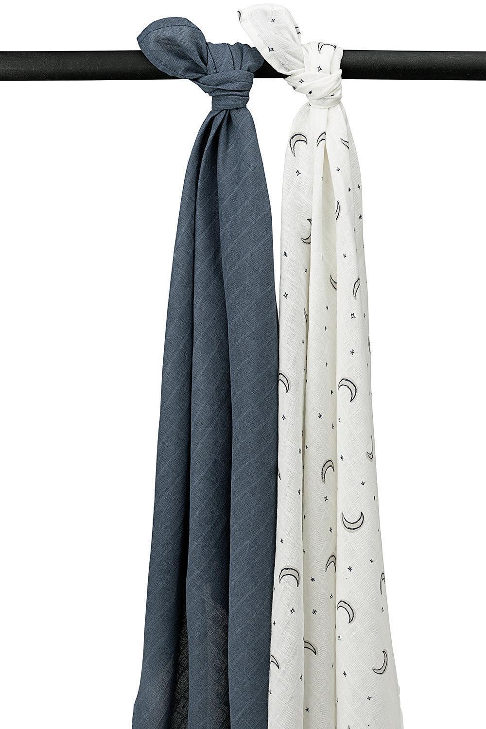 Meyco Baby Swaddle 2-Pack - Muslin Indigo (120x120cm) - Mari Kali Stores Cyprus Meyco Baby Swaddle 2-Pack - Muslin Indigo (120x120cm) - Mari Kali Stores Cyprus