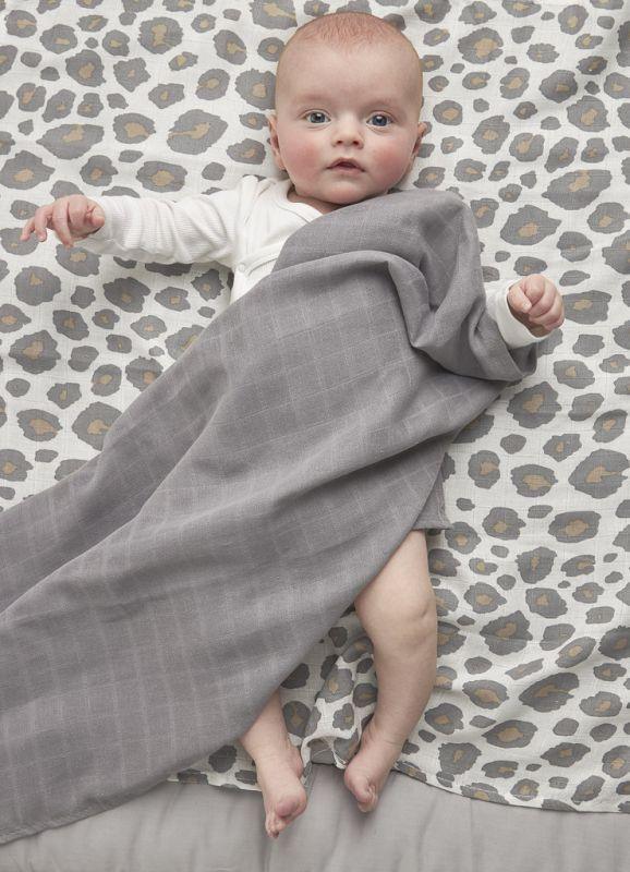 Meyco Muslin Swaddle 3-pack Organic Cotton - Panther/Grey - 120x120cm - Mari Kali Stores Cyprus Meyco Muslin Swaddle 3-pack Organic Cotton - Panther/Grey - 120x120cm - Mari Kali Stores Cyprus