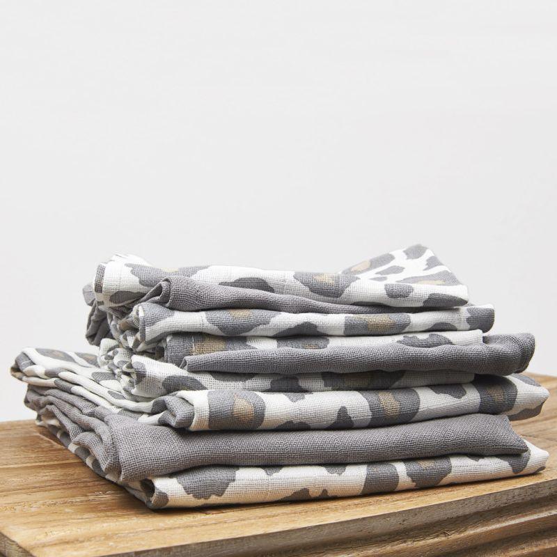 Meyco Muslin Swaddle 3-pack Organic Cotton - Panther/Grey - 120x120cm - Mari Kali Stores Cyprus Meyco Muslin Swaddle 3-pack Organic Cotton - Panther/Grey - 120x120cm - Mari Kali Stores Cyprus