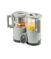 Nutribaby Baby Food Processing Machine in a light green colour, in front of a white background