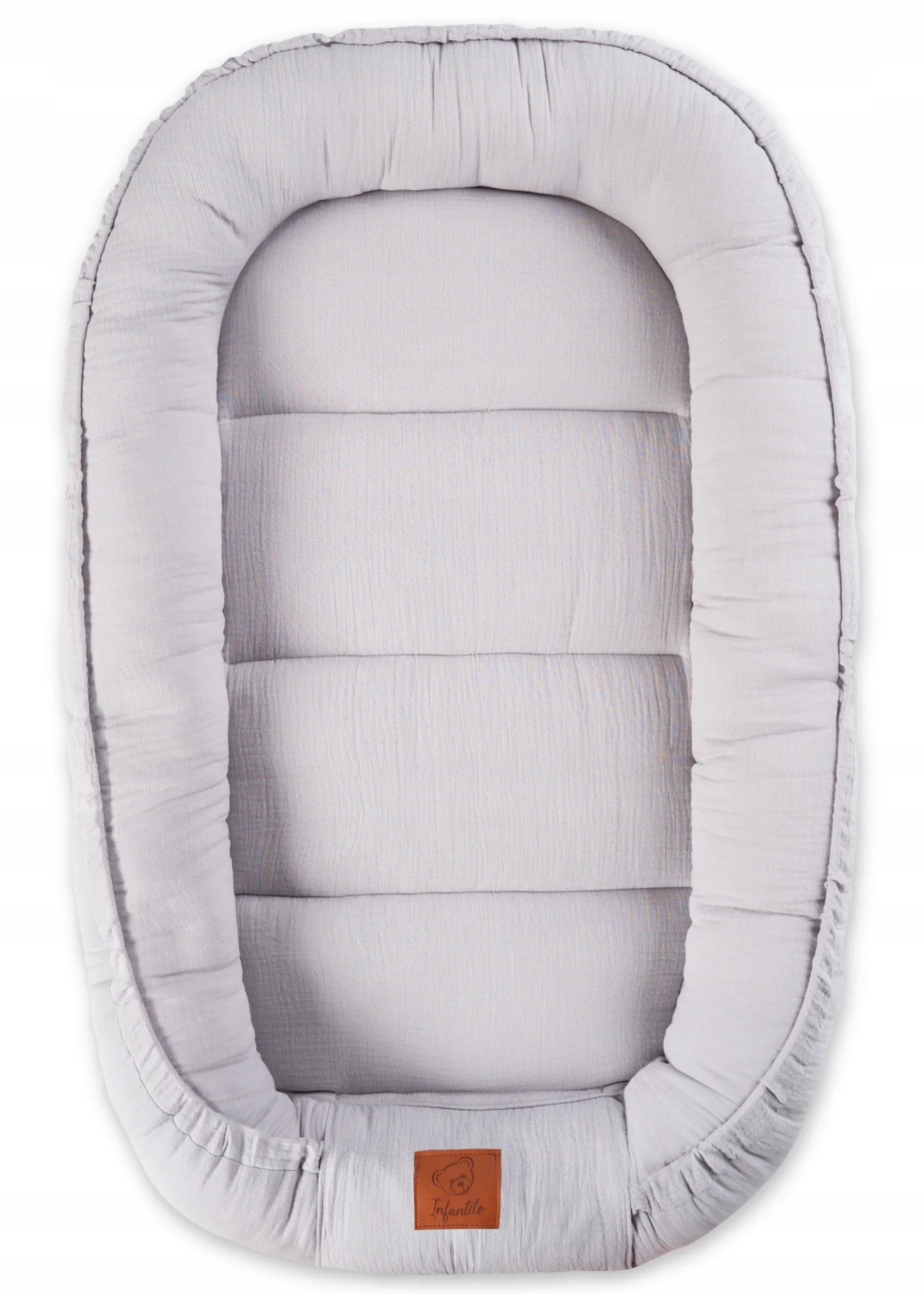 Infantilo Muslin Baby Cocoon in Grey Infantilo Muslin Baby Cocoon in Grey