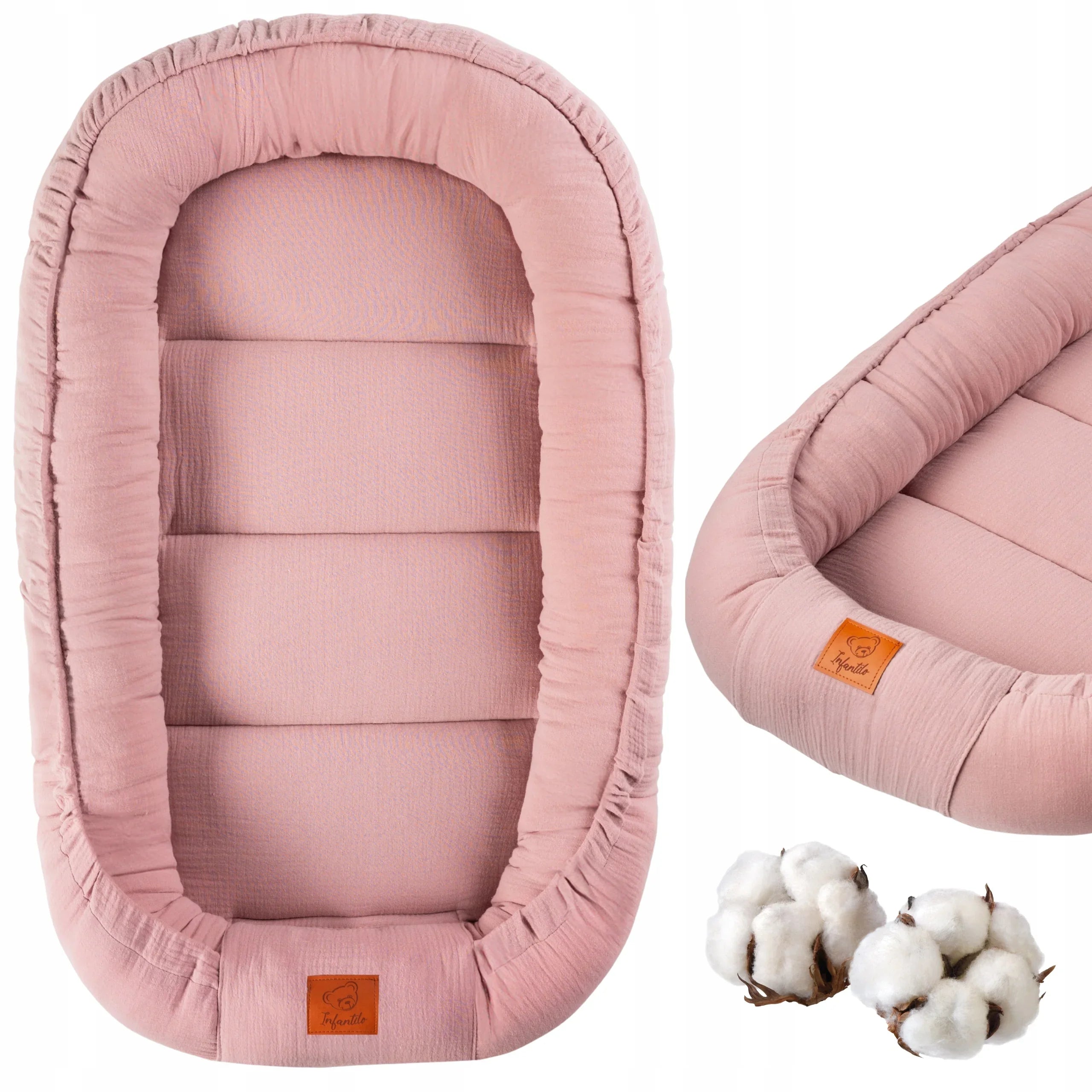 Infantilo Muslin Baby Cocoon in Pink Infantilo Muslin Baby Cocoon in Pink
