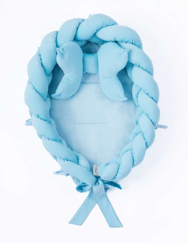 Belisima Baby Braid Nest Cocoon Blue