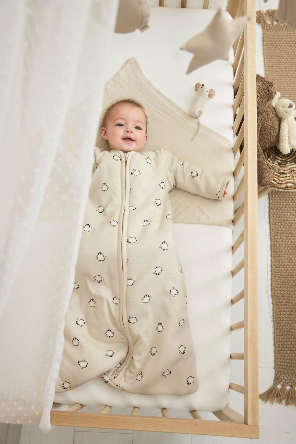 Meyco Baby Sleeping Bag With Detachable Sleeves Penguin - Soft Sand - 60cm - Mari Kali Stores Cyprus Meyco Baby Sleeping Bag With Detachable Sleeves Penguin - Soft Sand - 60cm - Mari Kali Stores Cyprus