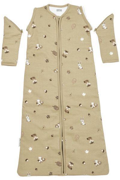 Meyco Baby Sleeping Bag With Detachable Sleeves Forest Animals - Sand - 60cm - Mari Kali Stores Cyprus Meyco Baby Sleeping Bag With Detachable Sleeves Forest Animals - Sand - 60cm - Mari Kali Stores Cyprus