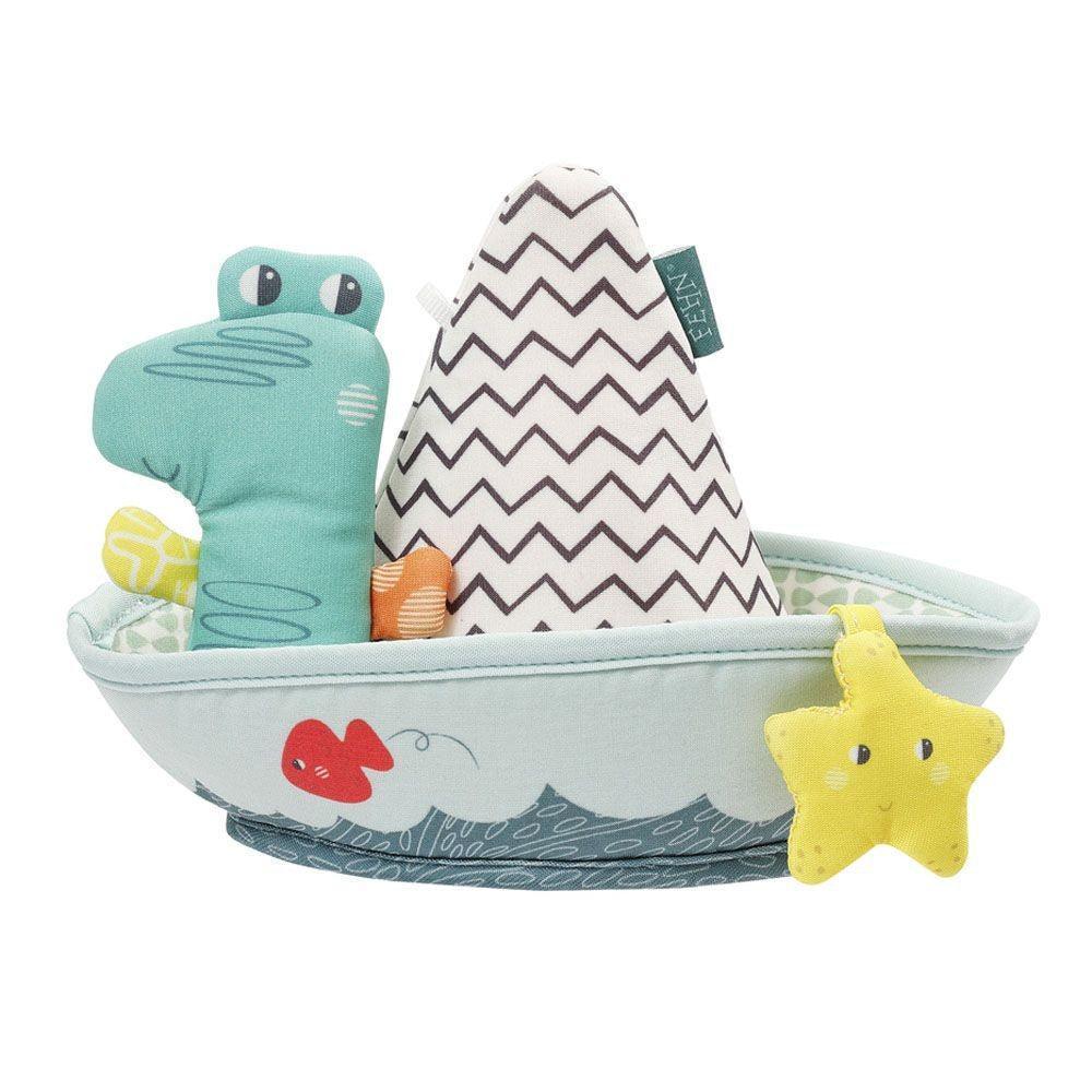 Baby Fehn - Bathing boat puppet, Splash & Play - Mari Kali Stores Cyprus Baby Fehn - Bathing boat puppet, Splash & Play - Mari Kali Stores Cyprus
