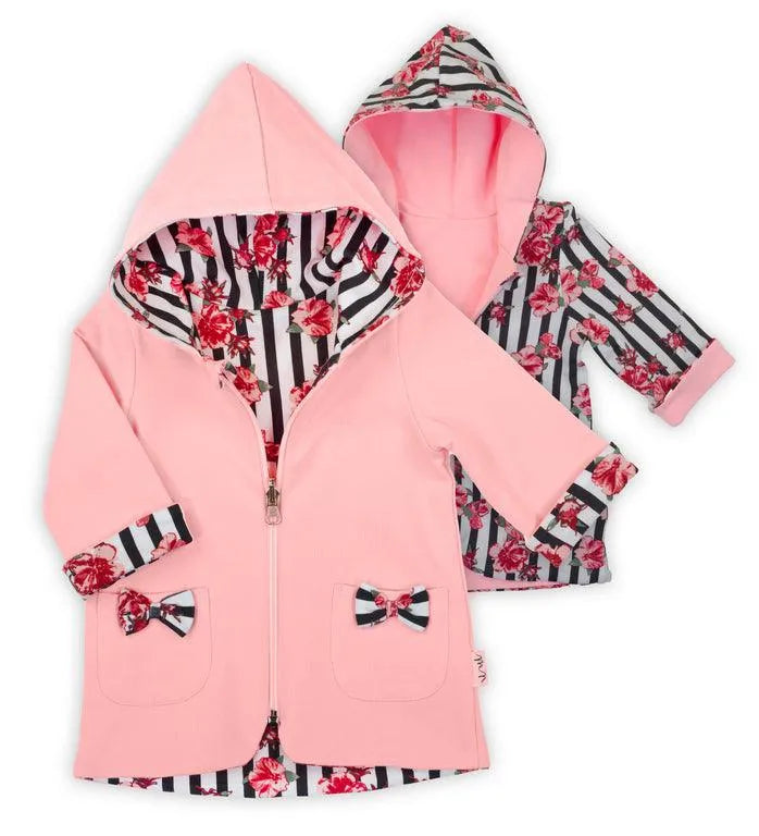BamarNicol - Reversible coat, girl, pink, stripes, flowers NANA - Mari Kali Stores Cyprus BamarNicol - Reversible coat, girl, pink, stripes, flowers NANA - Mari Kali Stores Cyprus