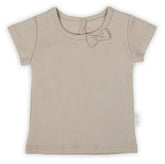BamarNicol - Bamar Nicol Short sleeve cotton blouse girl beige GAJA - Mari Kali Stores Cyprus