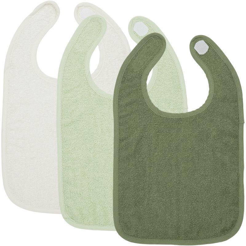 Meyco - Meyco Baby Bib 3-Pack - Terry Uni Offwhite, Soft Green, Forest Green - Mari Kali Stores Cyprus Meyco - Meyco Baby Bib 3-Pack - Terry Uni Offwhite, Soft Green, Forest Green - Mari Kali Stores Cyprus