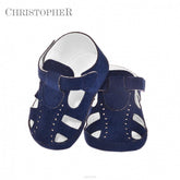 Christopher - Suede Sandal Navy Blue Kod.5324/8 - Mari Kali Stores Cyprus