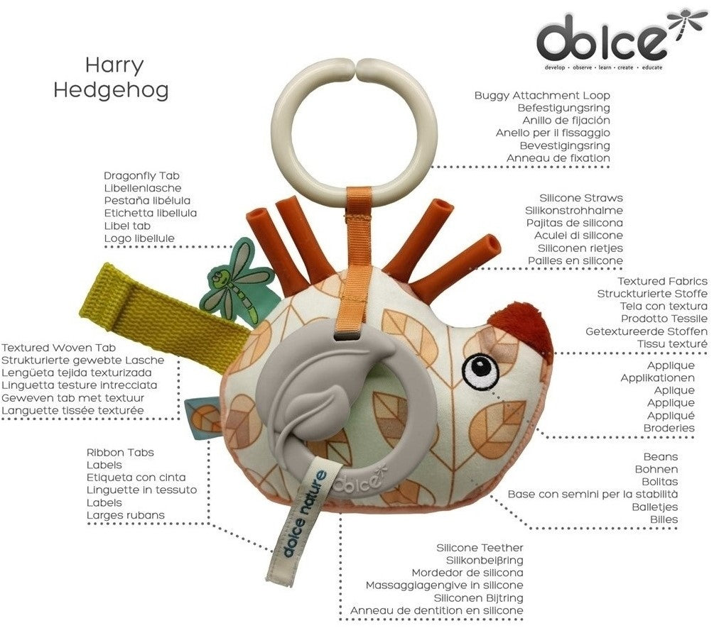 Dolce Earth Activity Hanger - Hedgehog Harry