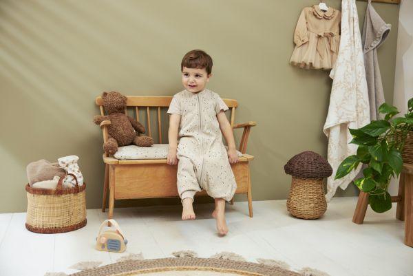 Meyco Baby Summer Sleep Overall Jumper Rib Mini Spot - Sand Melange - 104cm - Mari Kali Stores Cyprus Meyco Baby Summer Sleep Overall Jumper Rib Mini Spot - Sand Melange - 104cm - Mari Kali Stores Cyprus