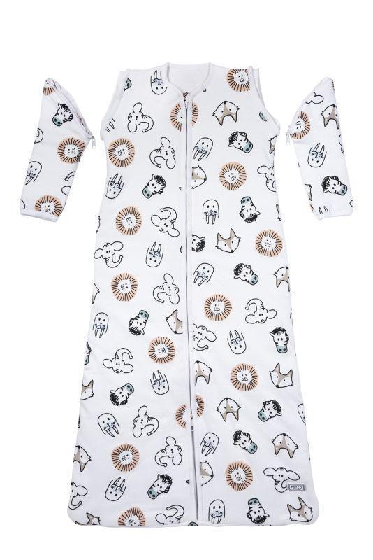 Baby Sleeping Bag, Detachable Sleeve Lined Animals 60cm - Mari Kali Stores Cyprus Baby Sleeping Bag, Detachable Sleeve Lined Animals 60cm - Mari Kali Stores Cyprus