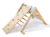 ElisDesign Growing montessori Pikler triangle with board 2in1 - set fresh
