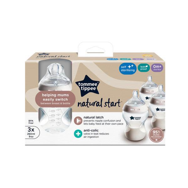 Tommee Tippee Natural Start Anti-Colic Baby Bottles 260ml, 0m+ Pack of 3 - Mari Kali Stores Cyprus Tommee Tippee Natural Start Anti-Colic Baby Bottles 260ml, 0m+ Pack of 3 - Mari Kali Stores Cyprus