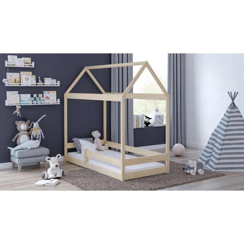 MebleWrobel Bear House bed 160x80cm Natural - Mari Kali Stores Cyprus MebleWrobel Bear House bed 160x80cm Natural - Mari Kali Stores Cyprus