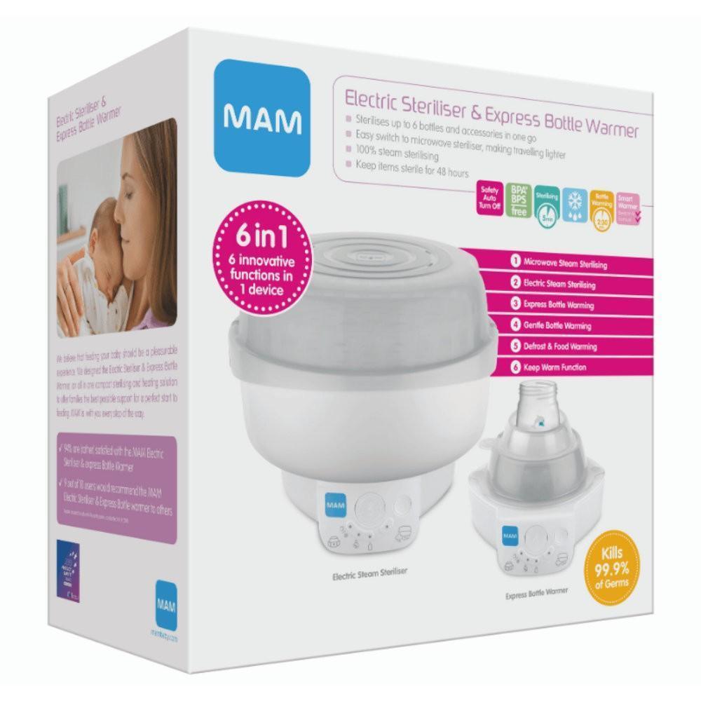 MAM - MAM Electric Bottle Steriliser & Express Bottle Warmer - Mari Kali Stores Cyprus MAM - MAM Electric Bottle Steriliser & Express Bottle Warmer - Mari Kali Stores Cyprus
