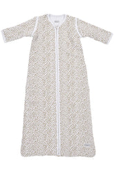 Meyco - Baby Sleeping Bag, Detachable Sleeve Lined Cheetah Taupe - 70cm - Mari Kali Stores Cyprus
