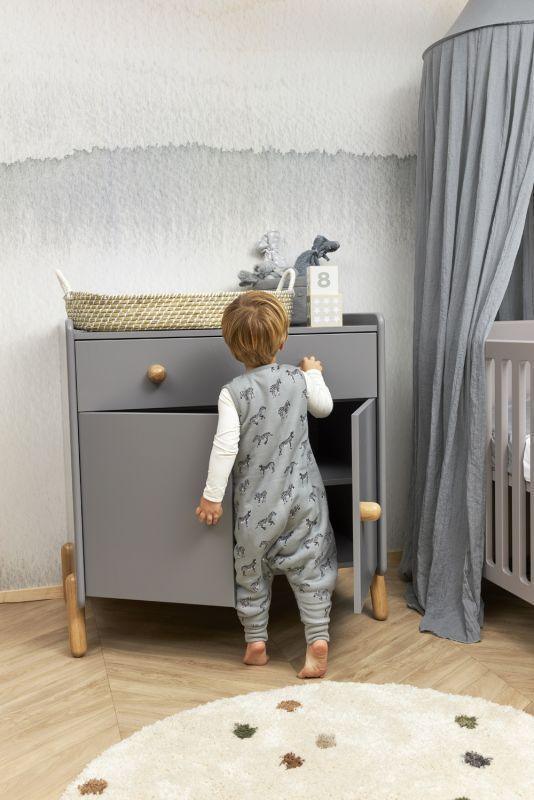 Meyco - Baby Sleeping Bag Jumper Zebra Grey - 80cm - Mari Kali Stores Cyprus Meyco - Baby Sleeping Bag Jumper Zebra Grey - 80cm - Mari Kali Stores Cyprus